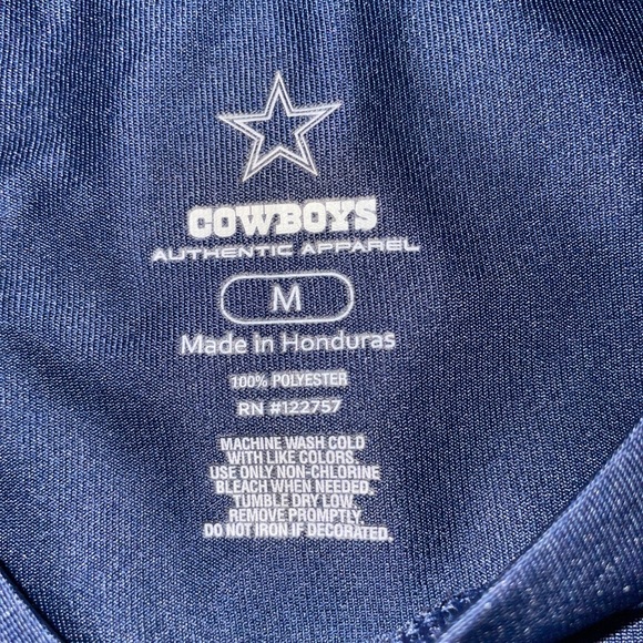 Authentic Dallas cowboys tee M mens blue - Picture 3 of 3
